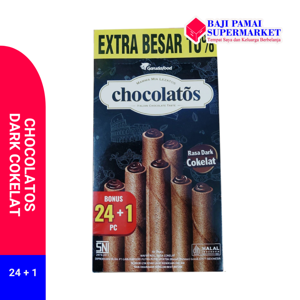 

Chocolatos Rasa Dark Chocolate isi 24