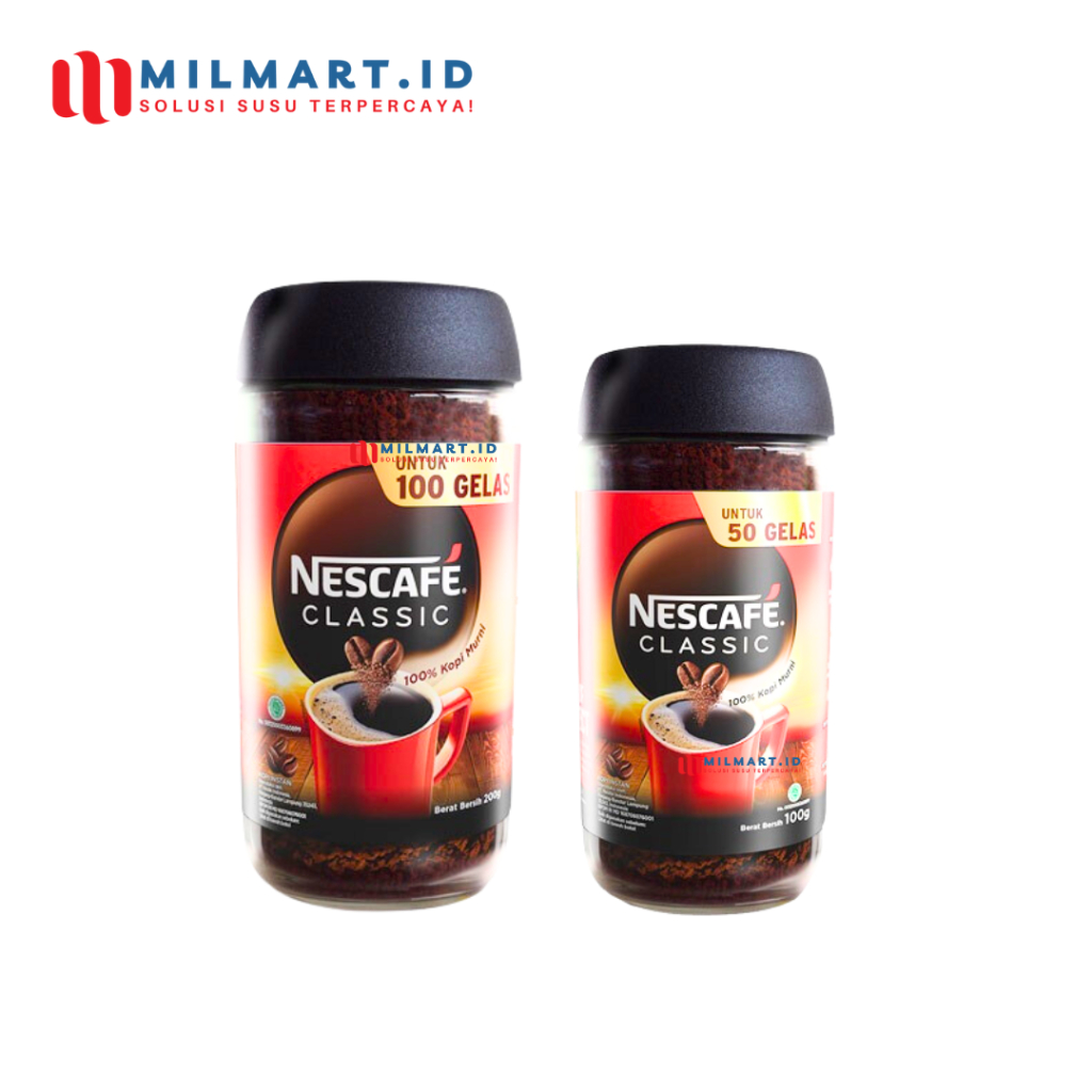

NESCAFE CLASSIC KALENG KOPI BUBUK INSTAN BOTOL MINUMAN KOPI HITAM COFFEE INSTAN