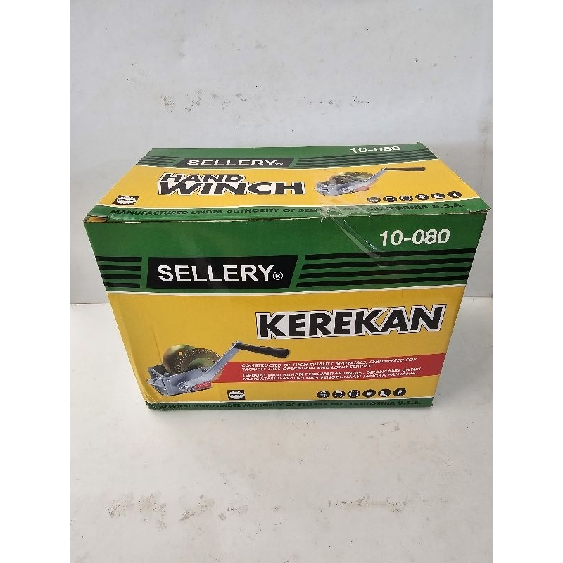 Sellery Hand Winch 1200LBS kerekan katrol tangan 1200 lbs