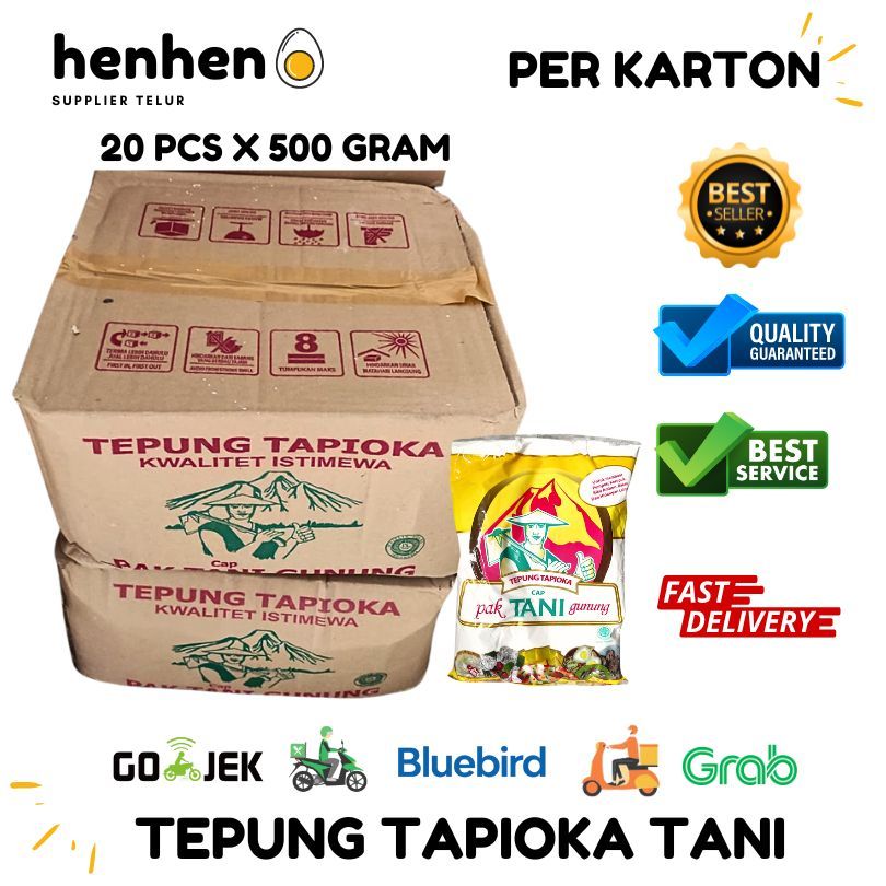

TEPUNG TAPIOKA SAGU PAK TANI 1 KARTON 20 PCSX500 GRAM READY STOCK