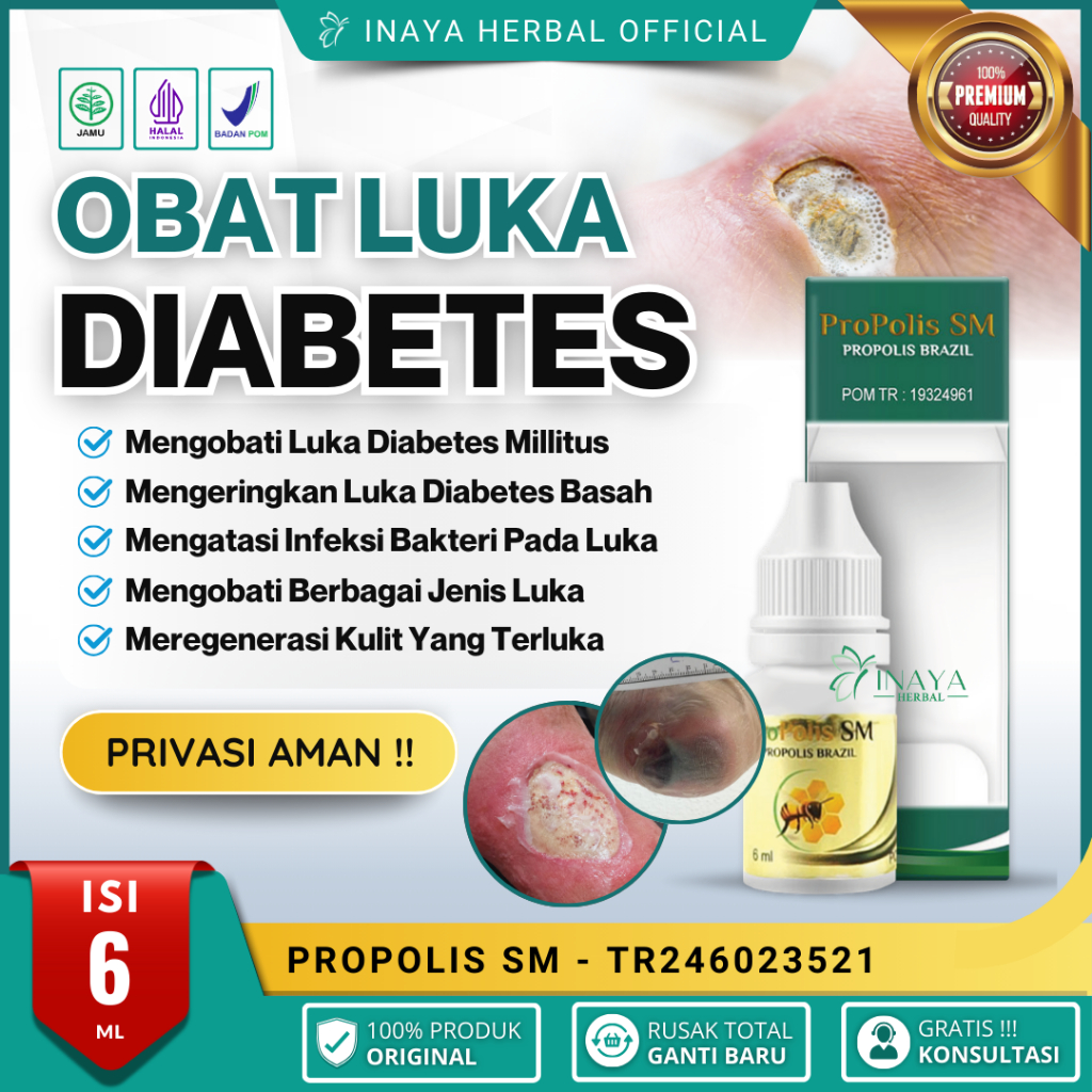 Obat Luka Diabetes, Obat Pengering Luka Diabetes, Obat Luka Cepat Kering, Obat Luka Diabetes Agar Ce