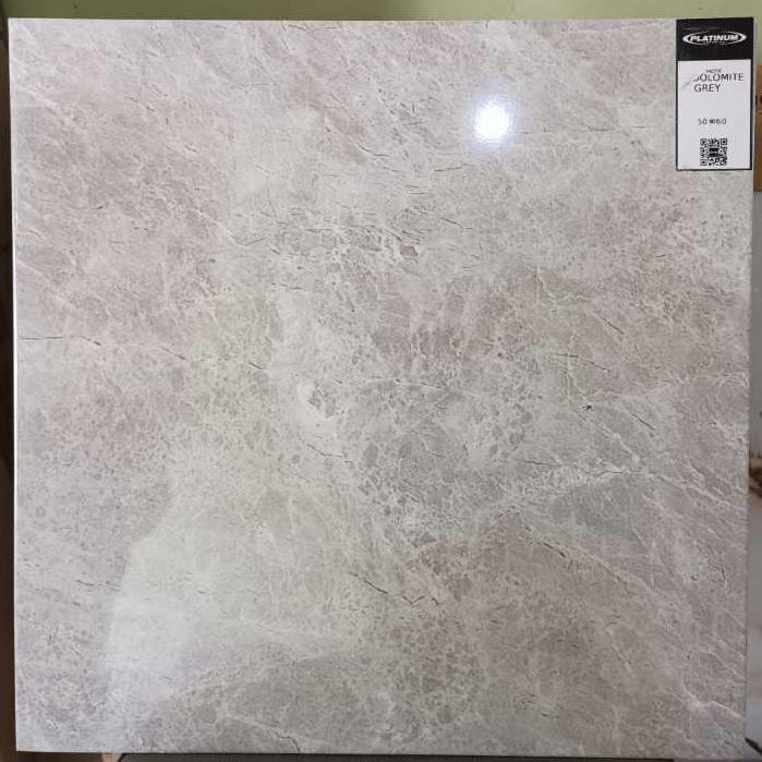 KERAMIK LANTAI GLOSSY 50X50 PLATINUM DOLOMITE GREY KERAMIK LANTAI KILAP KERAMIK LANTAI 50X50