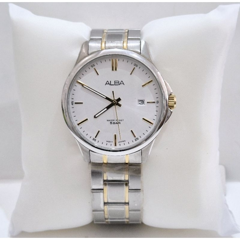 Alba AS9L35X1 kombinasi gold jam tangan cowok original