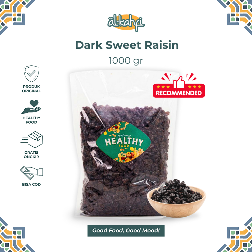 

Kismis Hitam Dark Raisin 1 Kg Kismis Manis Original Premium