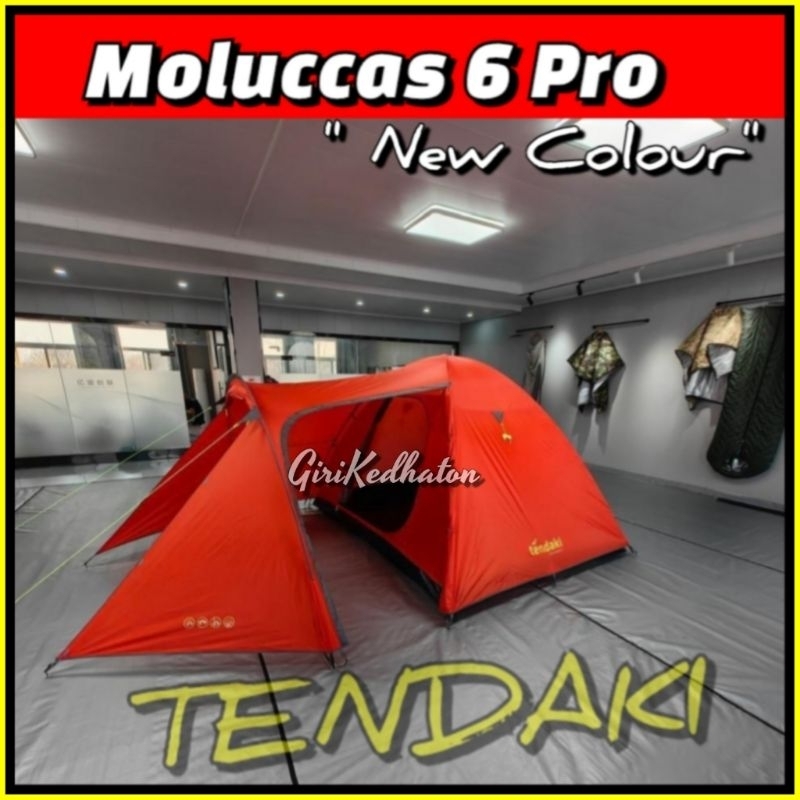 Tendaki Moluccas 6 Pro Tenda Camping Keluarga kapasitas 6-8 Orang