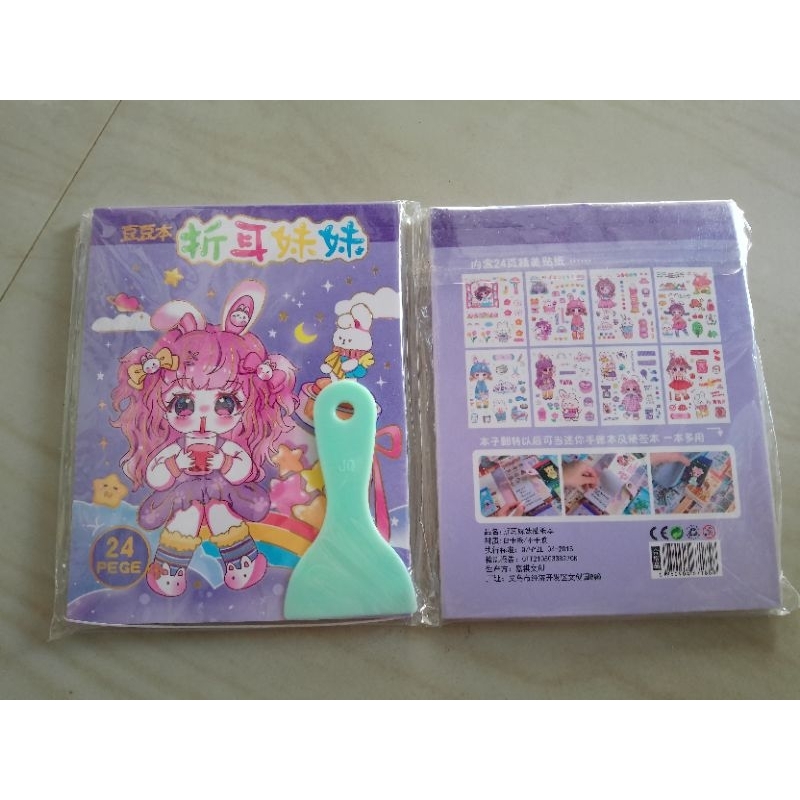 

buku stiker lucu cute cewek