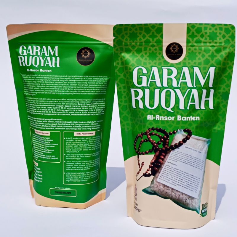 

Promo Beli 1 Gratis 1 Garam Ruqyah Al-Ansor Banten 500gr Untuk Terapi Ruqyah Gangguan Jin, Penyakit 'Ain dan Sihir