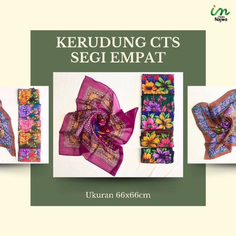 Kerudung CTS Segi Empat