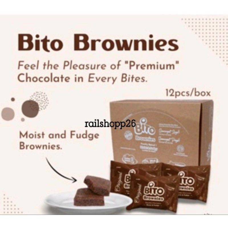 

BITO BROWNIES MOIST & FUDGE BROWNIES ISI 12PCS