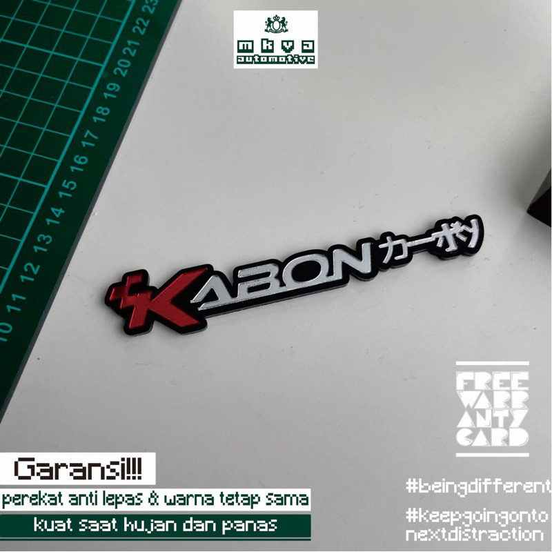 1PCS EMBLEM KABON JEPANG LOGO KABON JAPAN BUKAN STICKER ATAU STIKER CUTTING KABON JEPANG VARIASI AKS