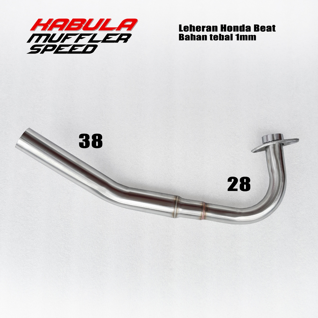 Leheran knalpot Mio Sporty / Mio J / Mio Soul , ceklis bending standar racing stainless pnp