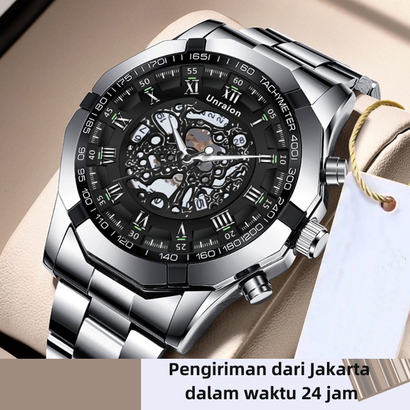 Otomatis Jam Pira Tangan  Original  Anti Air Stainless Watch men 101