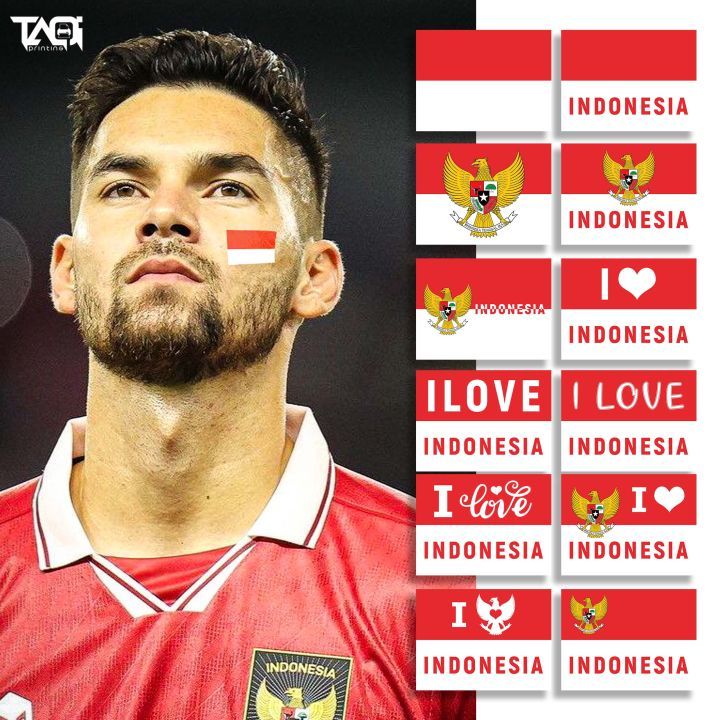 

Stiker Pipi Bendera 100 Pcs / Sticker Merah Putih / Sticker Bendera Tempel Pipi / Anak Dewasa