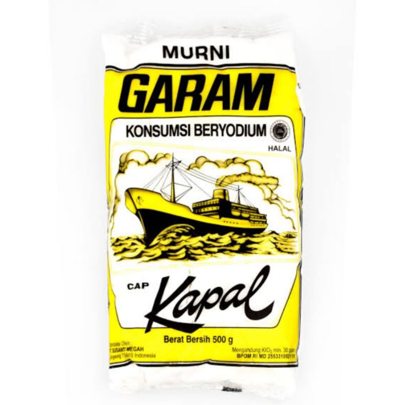 

Garam cap kapal 500gr per pcs