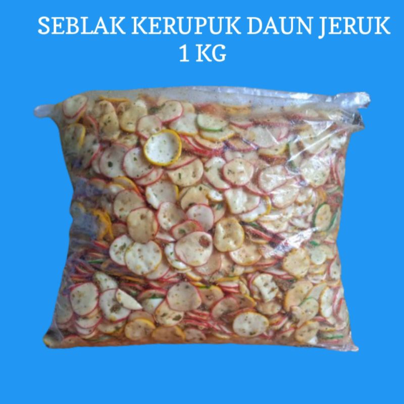 

sebring kerupuk seblak daun jeruk 1 KG original dan pedas MURAH mantap