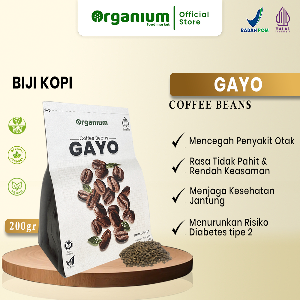 

Coffee beans Gayo ORGANIUM Biji Kopi Gayo - 200g