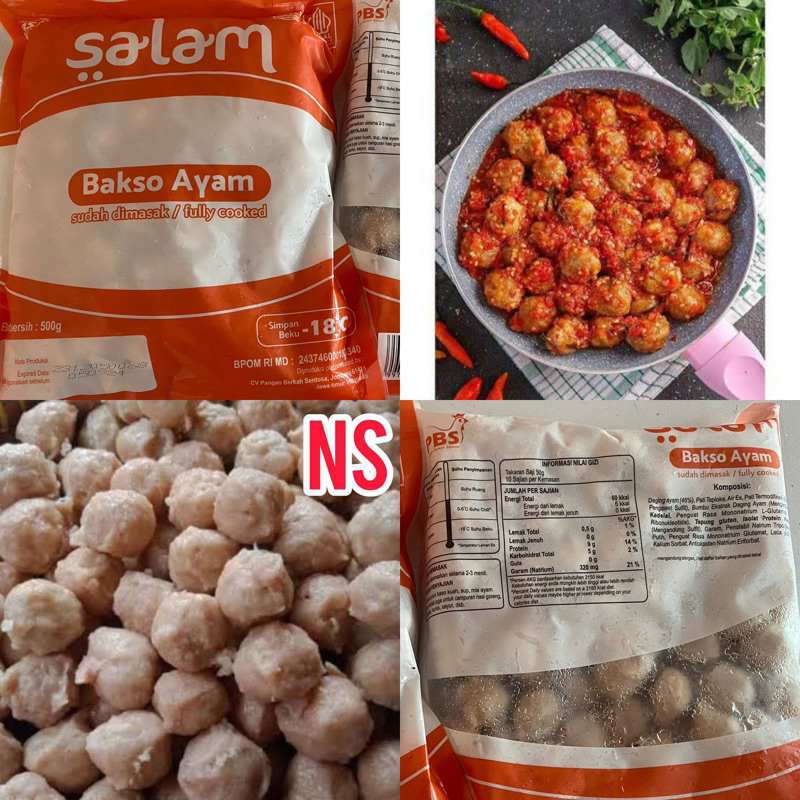 

( FROZEN FOOD) bakso krikil salam 500gram