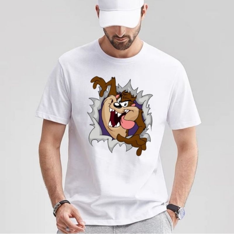 MG clothing Kaos distro premium tazmania kaos custom sablon viral anime kartun tazmania Tshirt kaos 