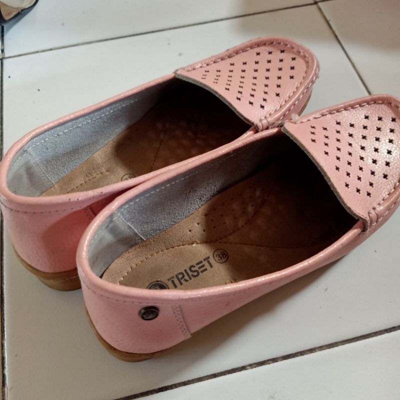 preloved on loafers TRISET kulit ori ✅ sepatu shoes