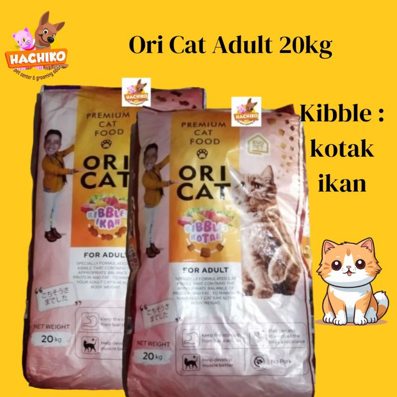 Ori Cat Food Adult 20kg / Ori Cat Kotak / Ori Cat Ikan / Dry Food Cat 20kg