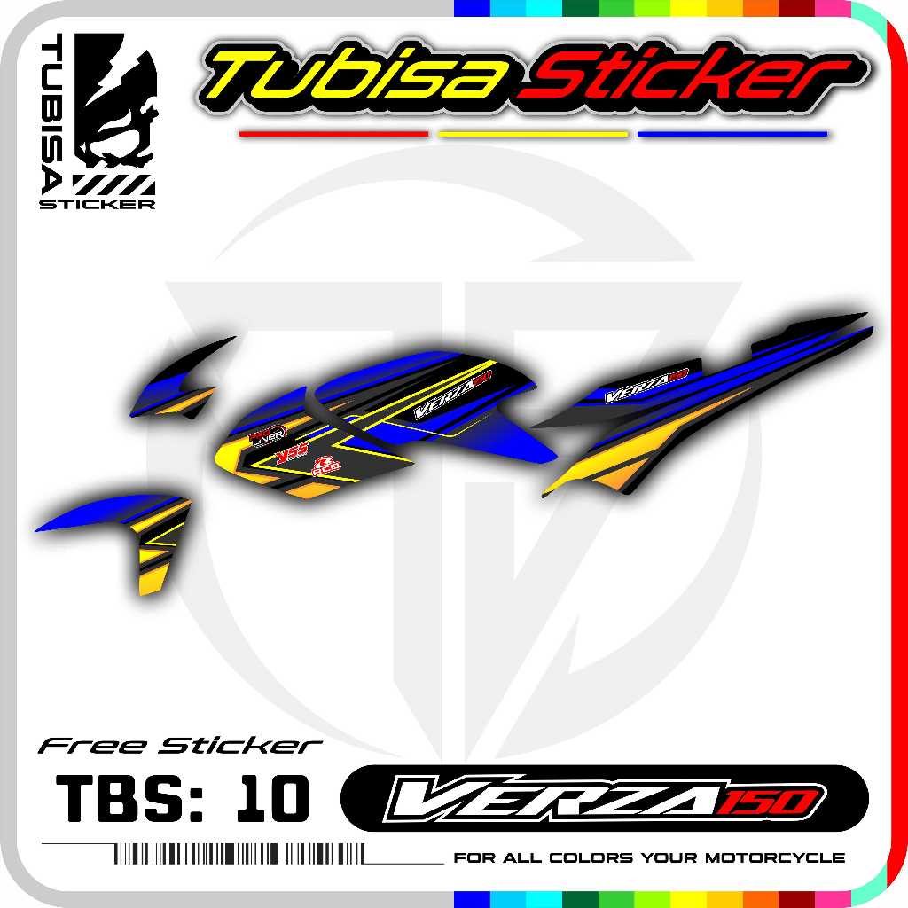 Stiker Striping Motor Verza - Stiker Sticker Striping Variasi Motor Verza. TBS.10