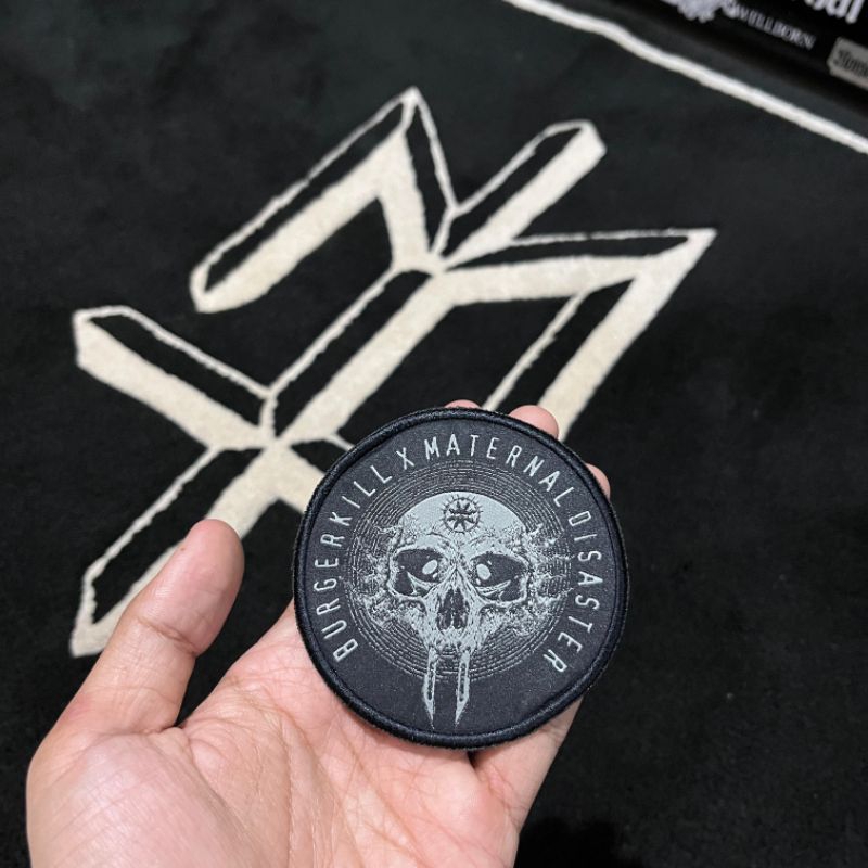 woven patch BURGERKILL x MATERNAL Disaster ORIGINAL rare item