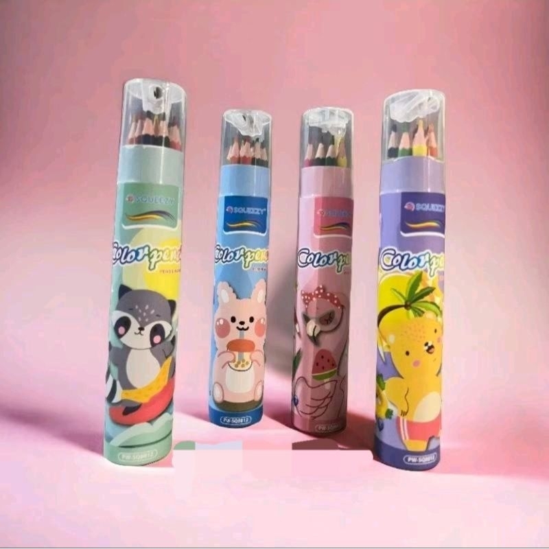 

Pensil Warna Tabung Squeezy 12 Warna | Pensil warna isi 12 Squeezy| Pensil Warna Lucu| Penai|