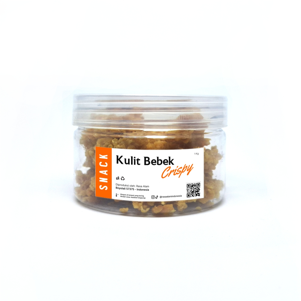 

Snack Kulit Bebek Crispy 200g Rasa Alam