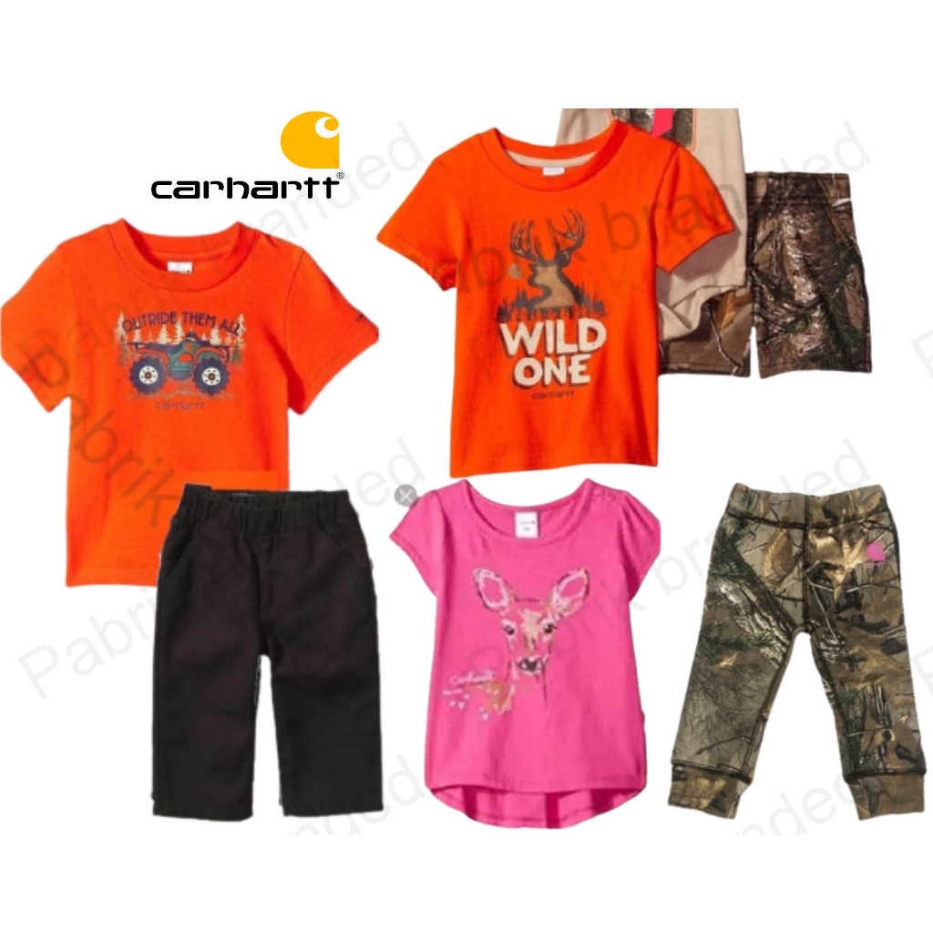 pabrik branded Carhartt playset boys and girls 3 6 9 12 24 bulan month baju setelan anak laki-laki p