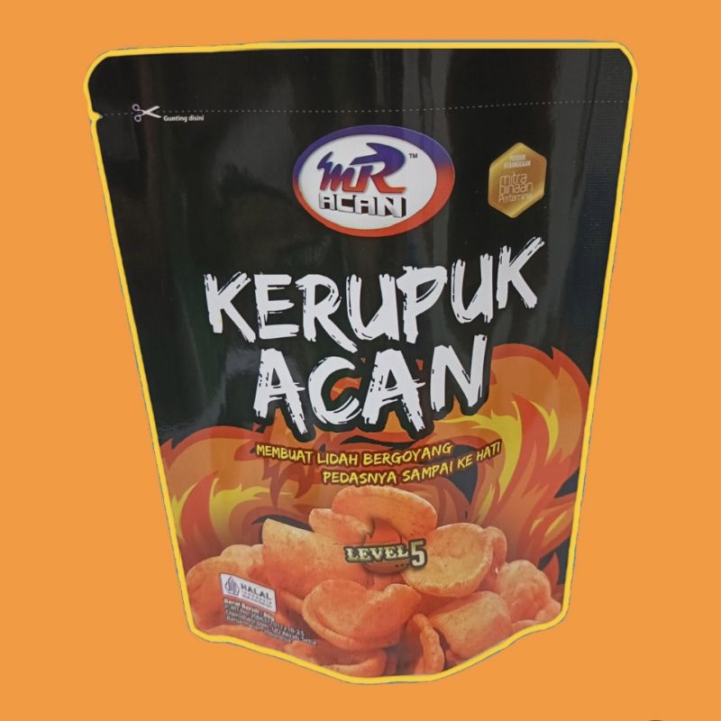 

Kerupuk Acan Super Pedas level 5