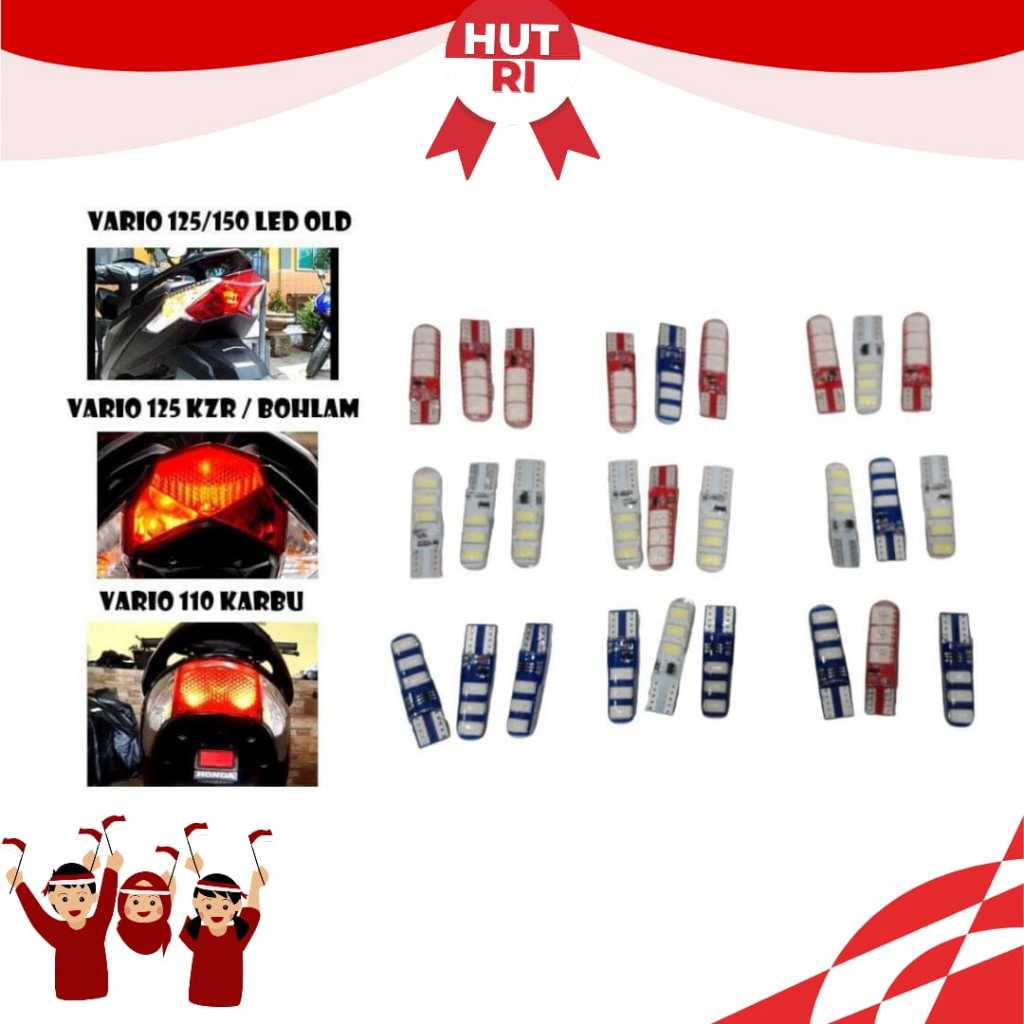 Lampu Led Motor T10 Lampu Led Belakang Vario Mix Warna Vario 125 Old 150 Old KZR