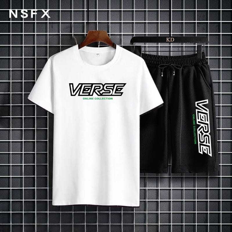 CAMOS FASHION - Setelan VERSE PENDEK / satu set / setelan / baju pendek / celana pendek / baju cowok