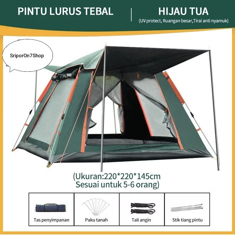 Tenda Camping Otomatis 2-5 orang