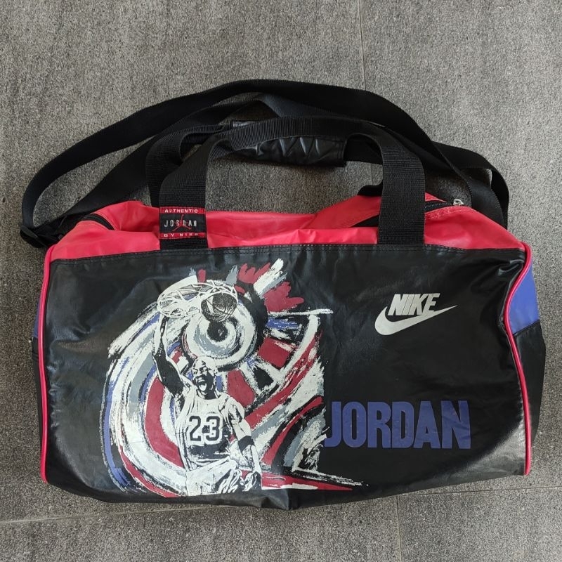tas duffle bag vintage 90s nike air jordan original used good condition