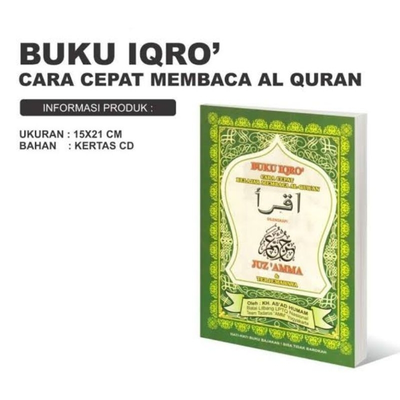 

Iqro bundel jilid 1- 6 & juz amma