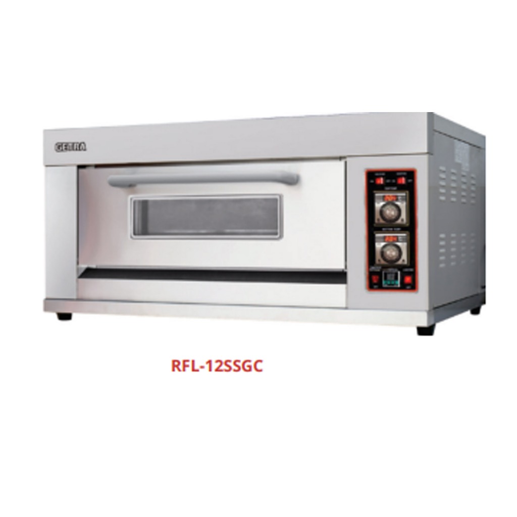 GETRA RFL-12SSGC GAS BAKING OVEN- OVEN GAS 1 DECK 2 LOYANG - OVEN ROTI