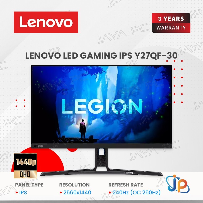 Monitor Lenovo Legion LED Gaming IPS Y27QF-30 - QHD 27" Inch