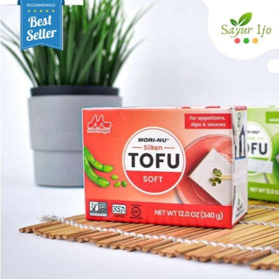 

MORI-NU Silken Tofu SOFT 340 Gram / Pack Fresh Tahu Organik Ala Jepang Tahu Sutra Morinaga NON GMO PREMIUM HALAL