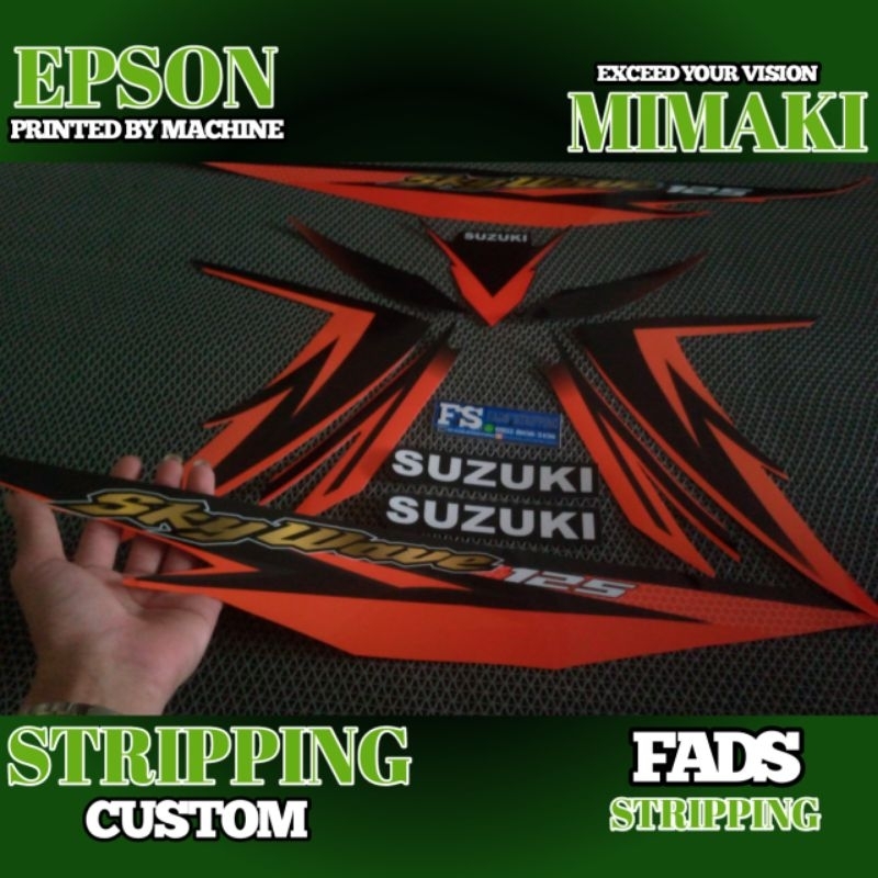 STRIPING STICKER SKYWAVE DESAIN CUSTOM STRIPING GLOSSY LIST ELEGAN SIMPEL TERBARU NEW FYP START SERI