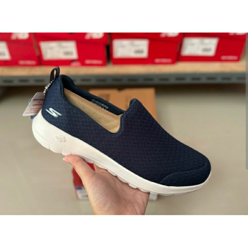 SKECHERS GO WALK JOY REJOICE WOMEN NAVY SIZE 38 SLIP ON ORIGINAL BY SPORT STATION