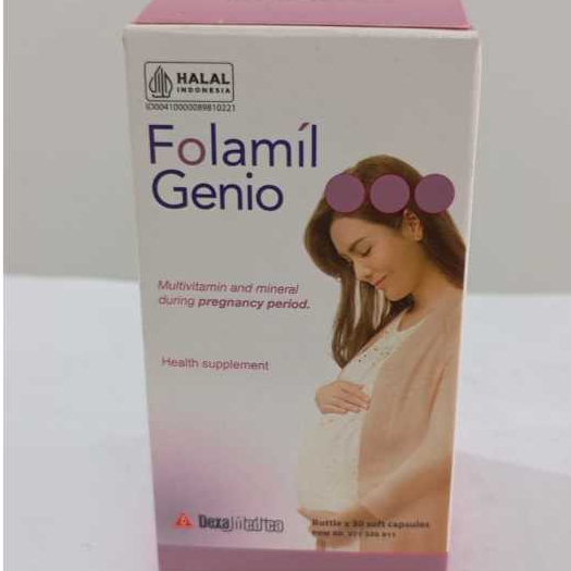 FOLAMIL GENIO 1 BOTOL 30 KAPSUL LUNAK