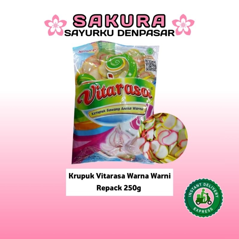 

Krupuk Vitarasa Warna Warni Mentah Repack 250g - SAKURA