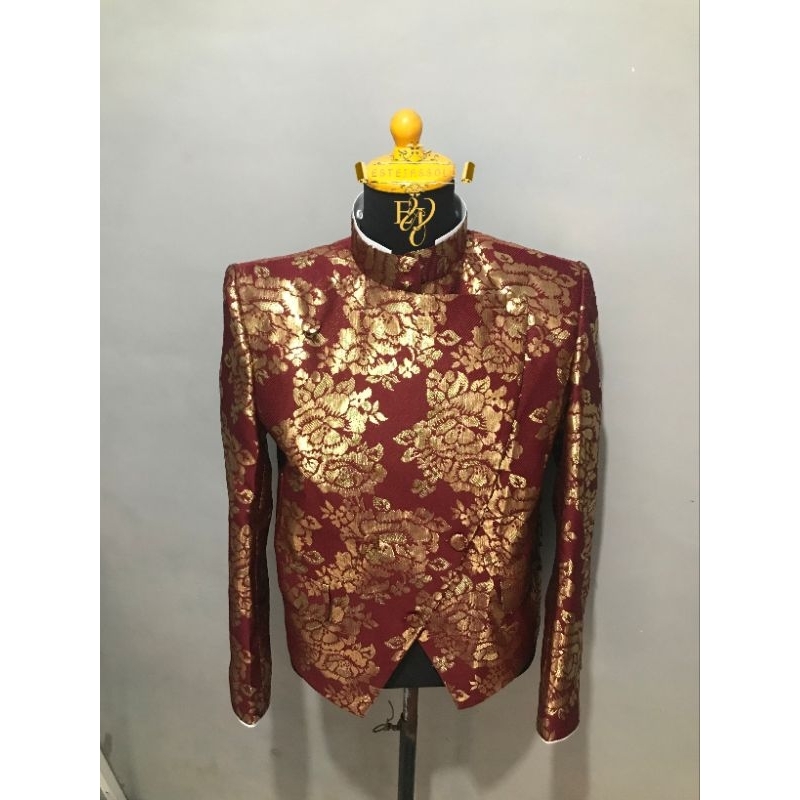 Beskap Solo Krowok Jaguard Lame