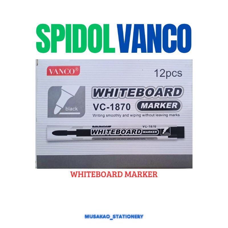 

Spidol Whiteboard 1 Pak (12 Pcs) Vanco VC-1870