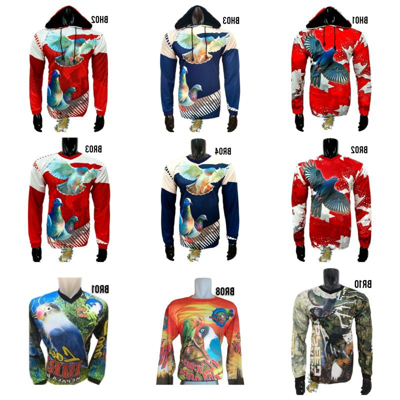 Jersey burung merpati, Kaos burung dara, Baju burung merpati, Murah