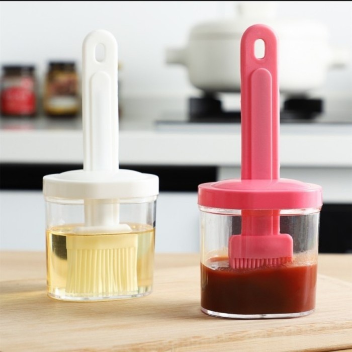 Tempat Bumbu Minyak Kuas Oles Set Kuas Oles