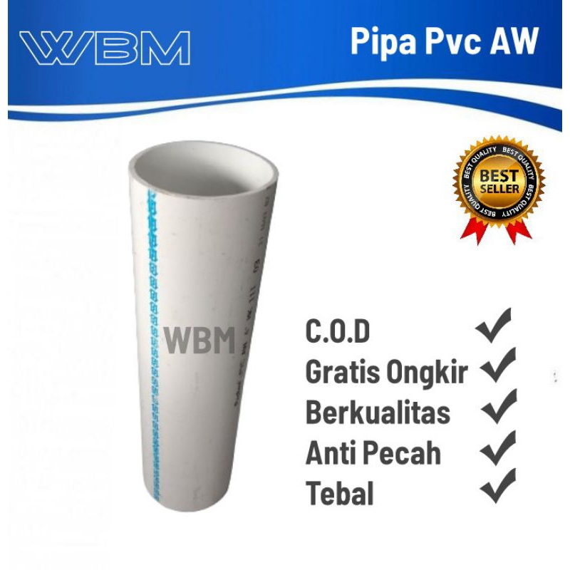 Pipa pvc 5 inch 50 cm AW