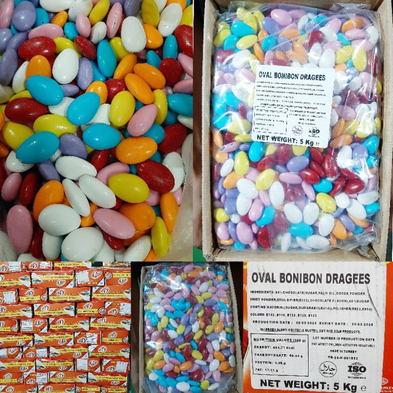 

Coklat Turki Coklat Arab Warna Warni Oval 1kg