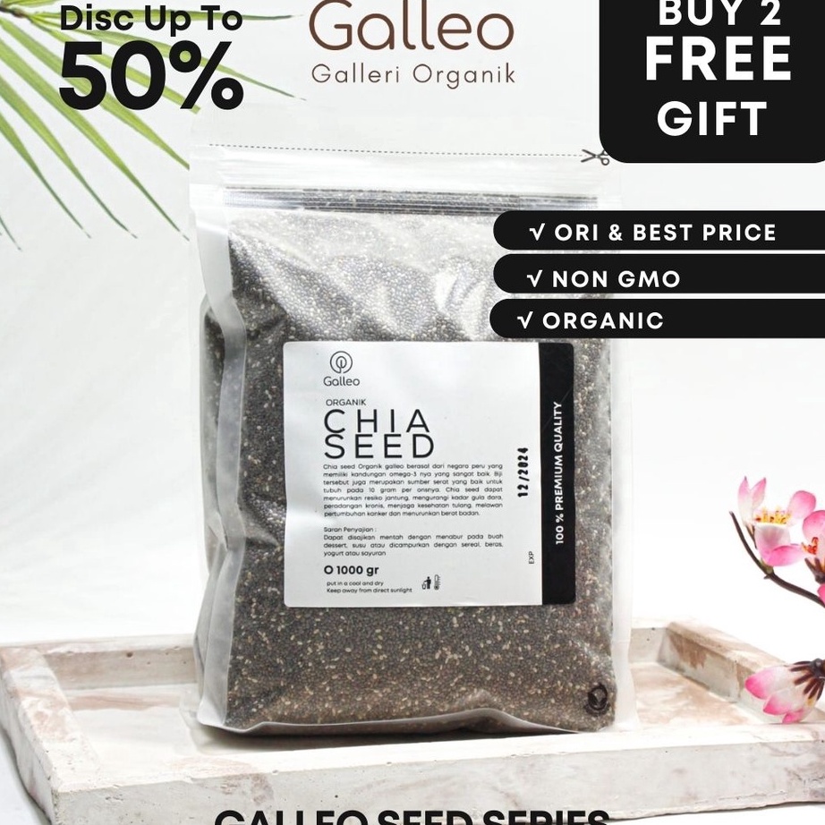 

KUALITAS TERBAIK CHIA SEED ORGANIK 1 KG MEXICO Biji Chia Seed Hitam Organik