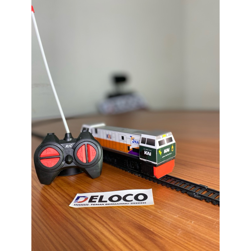 Miniatur Kereta Api Lokomotif cc206 LIVERY IDUL FITRI 2024 Mesin RC bisa jalan,pakai remot control,p